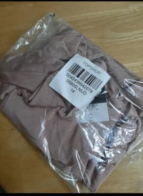 £8.50 • Buy Topshop Size 14 Nude Colour Dress NEW