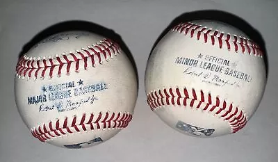 Pair Of Used Official Minor &Major League Baseball Game Used MiLB Ball & MLB • $11.99