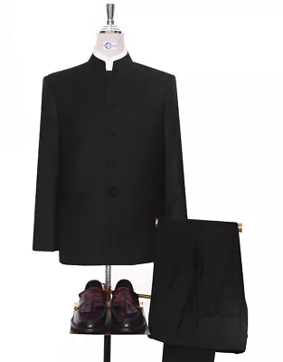 Nehru Collar Suit | Black Nehru Suit • £199