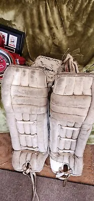 Rare Vintage Set Stri 34  Goalie Pads And Matching Full Right Gloves • $217.29