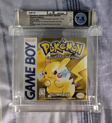 Pokémon: Yellow Version - Pikachu Edition Graded WATA 7.5 White E” 1st Print! • £60
