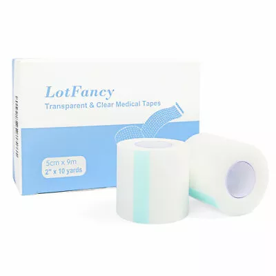 Clear Medical Tape First Aid Kit Self Adhesive Surgical Tapes Bandage 2''x10Yard • $9.49