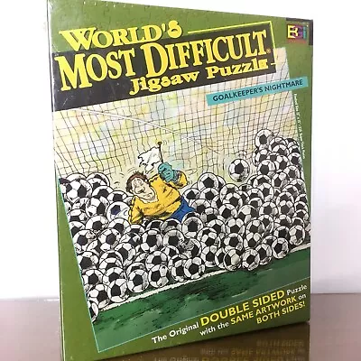 Worlds Most Difficult Jigsaw Puzzle Double Sided New In Box Soccer • $19.99