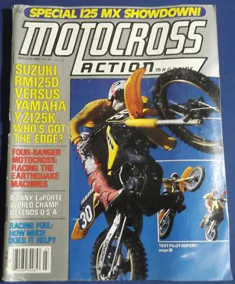 Motocross Action Magazine-march 1983-ktm125mx-4stroke Nats-j Ward-d Laporte-supx • $24