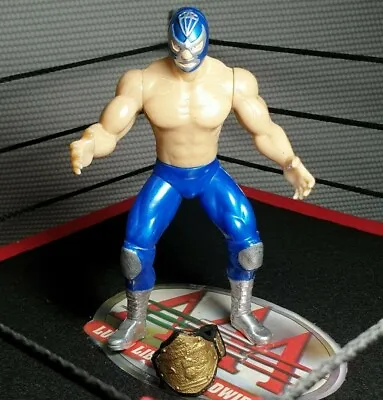 DIAMANTE AZUL Mexican Wrestler Toy 7  Tall - Juguete De Luchador Mexicano • $14.99