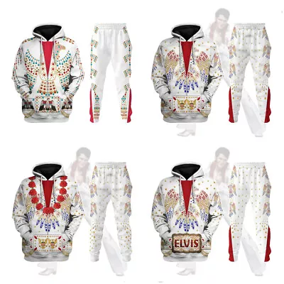 Elvis Presley Thunderbird Costume Hoodie  Sweatpants Tracksuit Outfit Set • $45.99