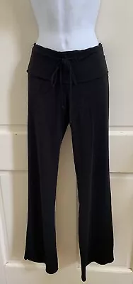 T Party NEW! Black Rayon Drawstring Boot Cut Flared Leg Sweatpants Sz S NWOT! • $23.09