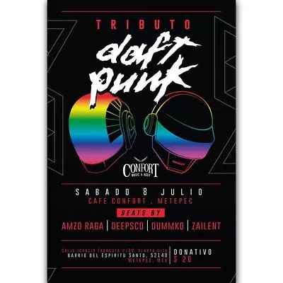 60047 Daft Punk The Weeknd Boy Rap Tour Wall Decor Print Poster • $25.95