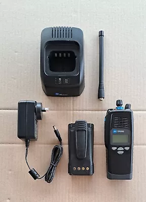 Tait TP9100 136-174MHz VHF P25 Portable Radio With Single Desktop Charger • $370