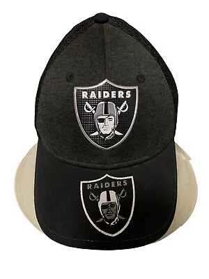 New Era NFL Las Vegas Raiders Team Classic 39THIRTY 1/2 Mesh Hat Youth Size New • $14.99
