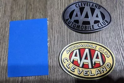 2 Vintage AAA Automobile Club Cleveland Stickers - Unused In Original Plastic  • $17