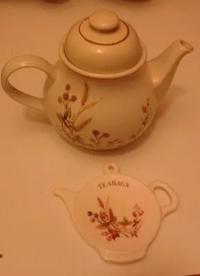 Marks & Spencer Harvest  Teapot & Teabag Holder • £5.75