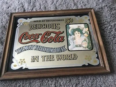 Vintage Retro Coca -Cola Advertising Mirror THE MOST REFRESHING DRINK Retro • £15
