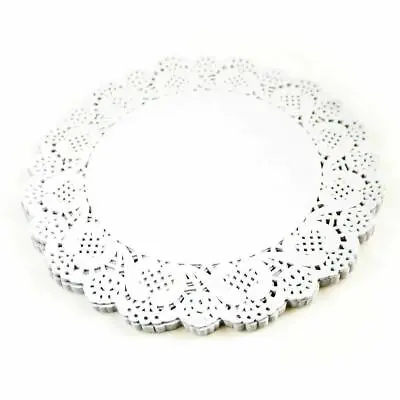 £1.59 • Buy Oval / Round White Paper Doilies Lace Pattern Coasters Table Mats Cover