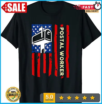 New Limited Postal Worker Patriotic US Post Mail Carrier T-Shirt • $5.90