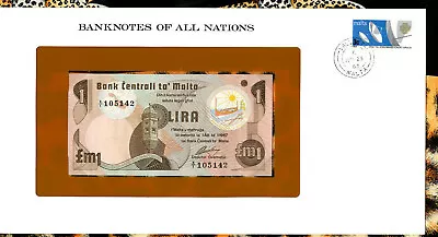 Banknotes Of All Nations Malta 1979 Pound Lira P-34b UNC Replacement X/1 105142 • $231.75