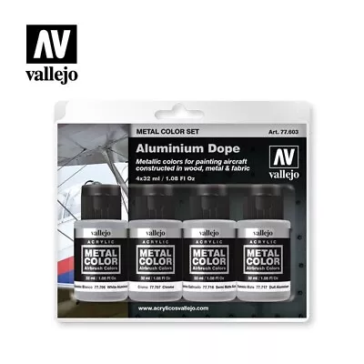 Vallejo Engine Aluminium Dope Color Paint Set ✨USA Ship Seller✨ • $34.95