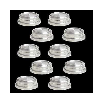 1979-2013 Mustang Billet Bolt Cap Covers 10mm 10pc Set Polished 1107-103 • $39.99