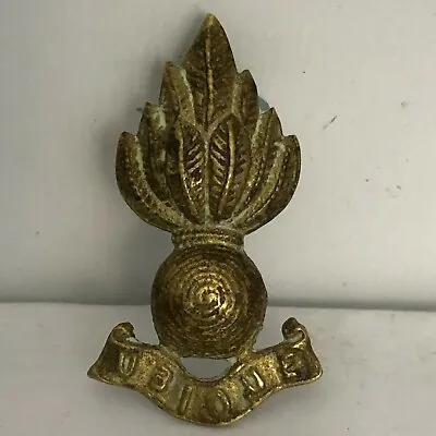 WW2 Royal Engineers Collar Badge Cast Brass India Pattern 4.6 X 2.5 Cm's  • $23.01