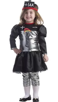 Energizer Battery Girl Dress Costume - Dress Up Set For Role Play Age 4-6yrs • £12