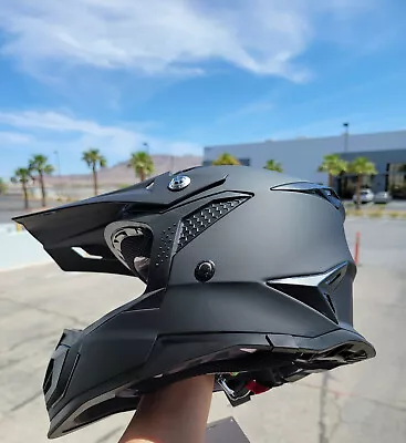  Matte Black  Off-Road Lightweight Multi-vent Dirt Bike Helmet - Vega MCX • $110
