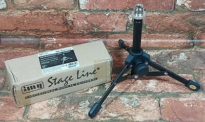 Stage Line MS-12 - Quality Metal Microphone Desk Stand Folding Mini Tripod • £9.95