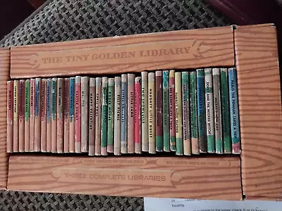 RARE 1964  The Tiny Golden Library  36 Mini Books 3 Libraries Kunhart's Disney • $20.50