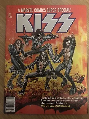 Marvel Super Special #1 Kiss W/poster Gene Blood 1977 Stanley Criss Frehley • £330