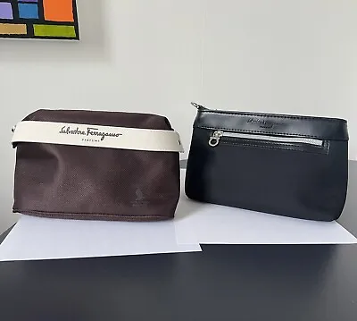 2x Singapore Airlines Salvatore Ferragamo Inflight Pouches Amenity Kit USED Airl • $45