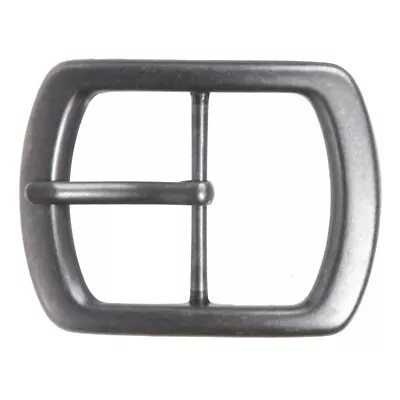 1 3/4  (44 Mm) Nickel Free Center Bar Single Prong Oval Belt Buckle • $11.99