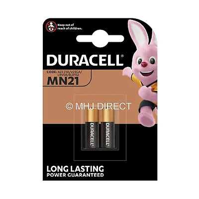 Genuine Duracell Security MN21 23A 23AE A23 V23GA 12v Alkaline Batteries 2 Pack • £3.68