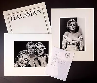 Marilyn Monroe Time Life Cover 86/250 Philippe Halsman Portfolio Letter Photo • $3499.95