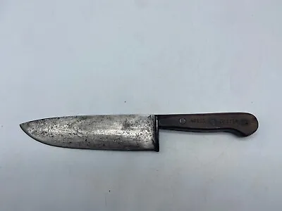 Vintage DEXTER 48910 Chef Butcher Knife Carbon Steel  Blade USA 9  Blade • $57.97