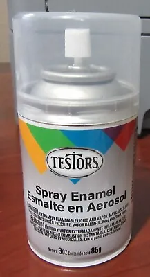 Testors Model Master HIGH GLOSS CLEAR Enamel Spray Paint Can  3 Oz. 1814 • $9.65