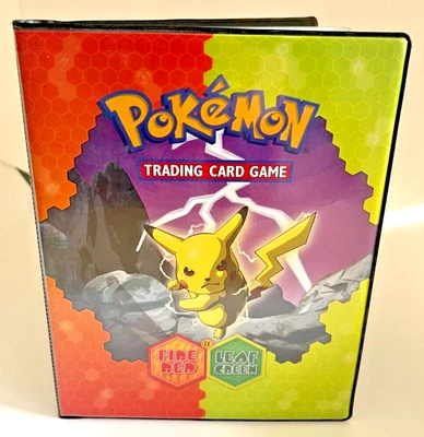 $70 • Buy VINTAGE POKEMON CARD Wizards Of The Coast 4-Pocket Album ~ FIRE RED LEAF GREEN