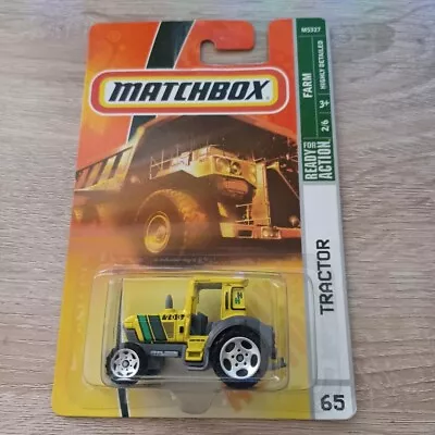 Matchbox 1/64 Diecast #65 Farm Series Yellow Tractor • $3