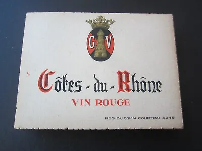 Wholesale Lot Of 50 Old Vintage 1940's - Cotes Du Rhone - RED WINE - LABELS • $9.99