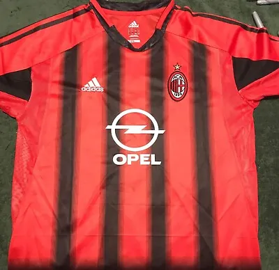 $155 • Buy Paolo  Maldini Personally Hand Signed Ac Milan  2004-2005 Jersey Proof
