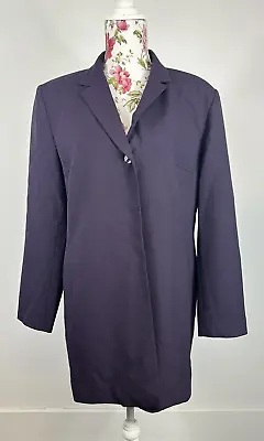 MOTTO Size 16 Purple One Button Fully Lined Long Length Long Sleeved Jacket/coat • $22.52