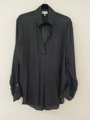 $24 • Buy Witchery Layer Cuff Shirt Bottle Green Size 16