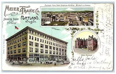 1905 Meier And Frank Company Buildings Exterior View Portland Oregon OR Postcard • $29.95