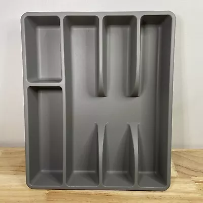 IKEA SMÄCKER Drawer Organizer Gray Cutlery Silverware Tray Store Utensils • $6.50