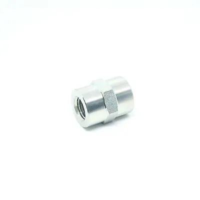 Steel 3/8 - 1/4 Female Npt Fpt Pipe Fitting Straight Coupling Reducer Adapter • $7.68