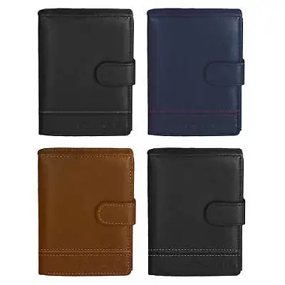 Wallet Men Rfid Blocking Bifold Genuine Leather Id Card Holder Mens Credit Money • $26.90