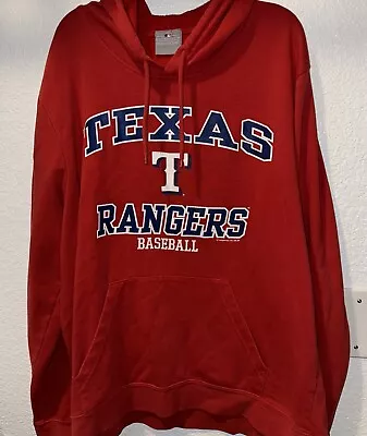 Texas Rangers Baseball Men’s Large Genuine Merchandise Red Sweatshirt Hoodie • $21