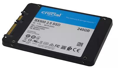 Crucial BX500 240GB SSD 2.5  Serial ATA III 3D NAND CT240BX500SSD1 240 GB SSD • £20.79