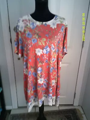 J. JILL Preowned Size 2X  Multi-Colored Floral Patterned Dress • $12.50