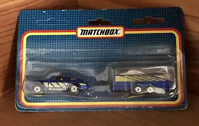 Matchbox Twin-Pack Porsche Turbo W/Glider Transporter Trailer - Sealed 1987 • $47.50