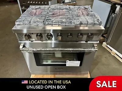 36 In. Gas Range 6 Burners Stainless Steel (OPEN BOX COSMETIC IMPERFECTIONS) • $1275.74
