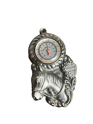Montana Horse Metal Wall Thermometer - Made In Japan • $20